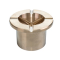CNC Parts Collar  Oil Bearing  Grooves Flange Copper Bushing